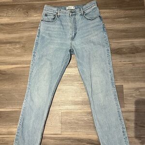 Abercrombie and fitch slim straight 90s high waist jeans